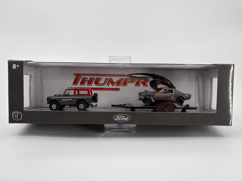 M2 Machines Auto Haulers 1966 Ford Bronco & 1966 Ford Mustang Gasser